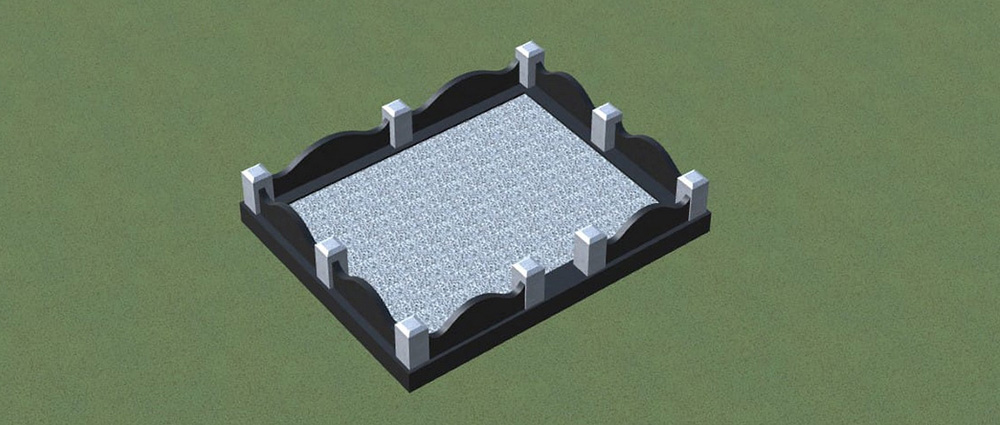 Благоустройство мест захоронений облицовка гранитной плиткой