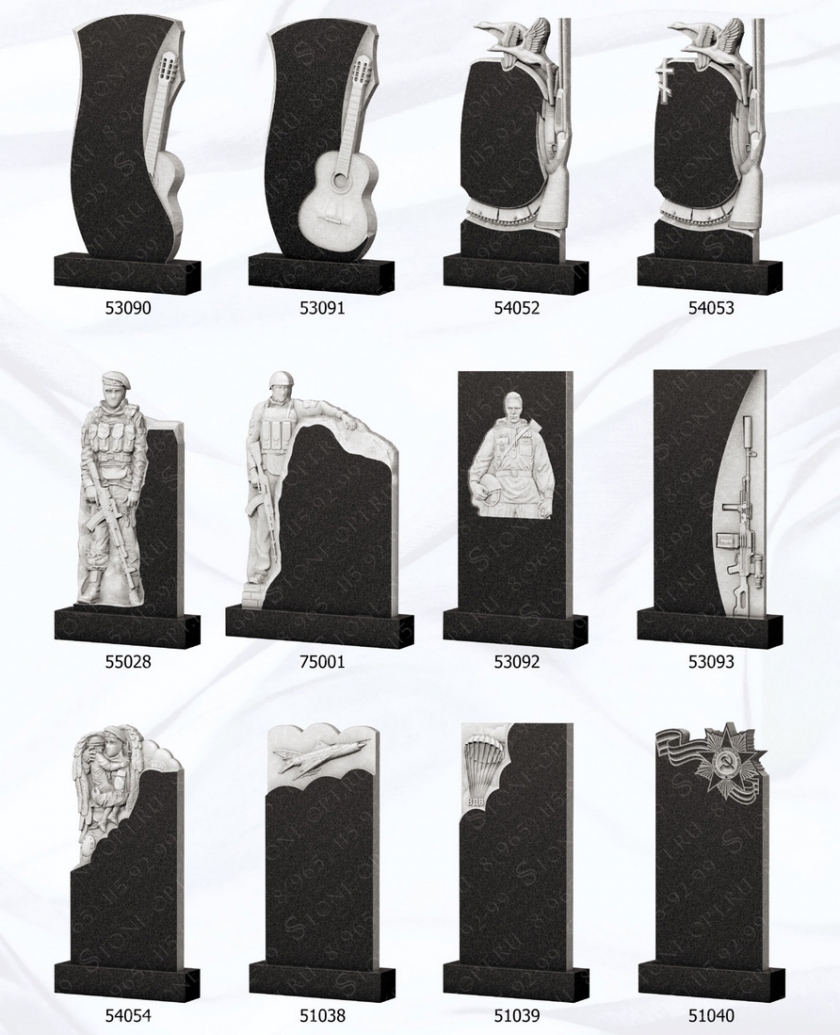 Памятники с фрезерной обработкой стр 24